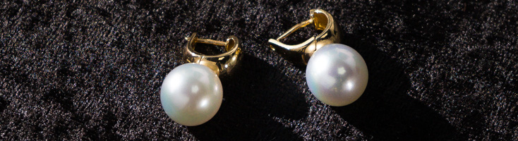18ct Yellow Gold Pearl Earrings
